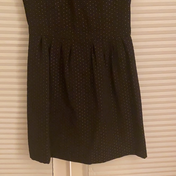 Size 4 RW&Co black and gold Polka dot HOLIDAY dress - Picture 3 of 6